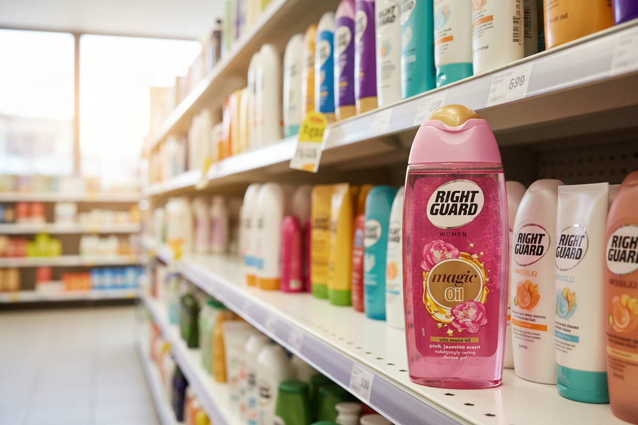6 X Right Guard Shower Pink Jasmine - 250Ml