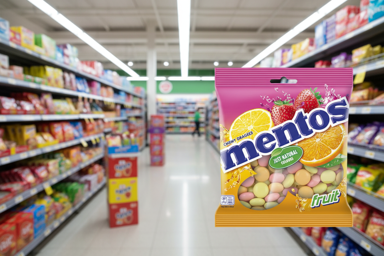 24 x Mentos Fruit Bag - 150GM