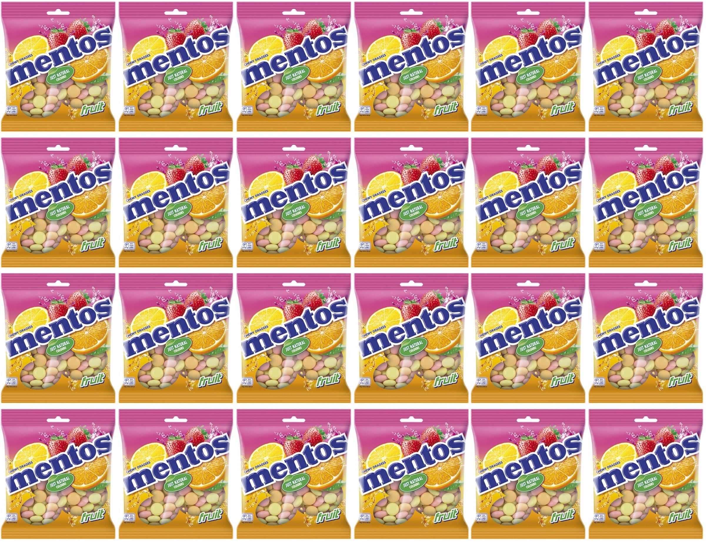 24 x Mentos Fruit Bag - 150GM