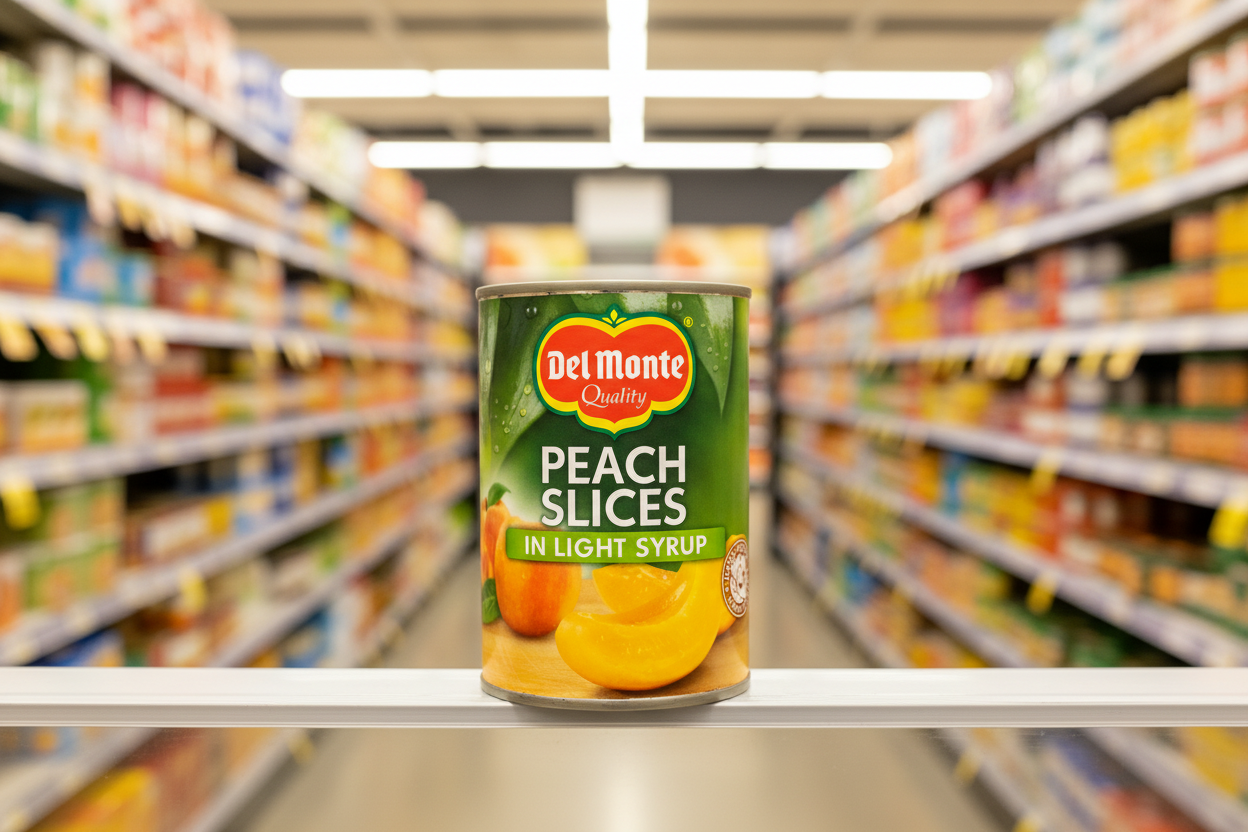 12 x Del Monte Peach Slices In Light Syrup 420Gm