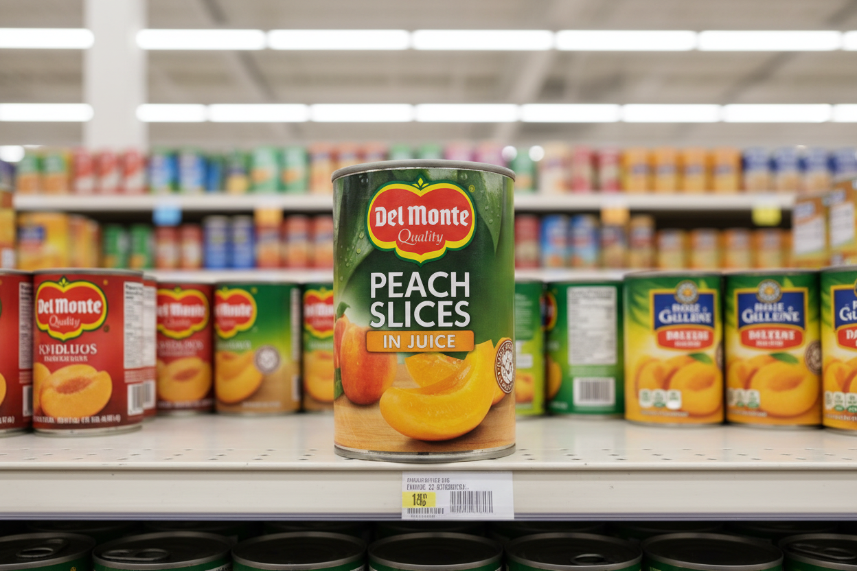 12 x Del Monte Peach Slices In Juice 415Gm