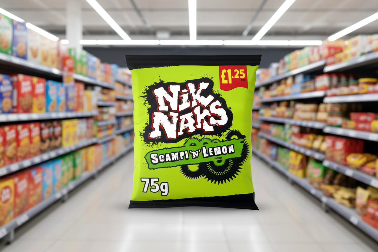 20 x Kp Nik Naks Scampy & Lemon - 75GM
