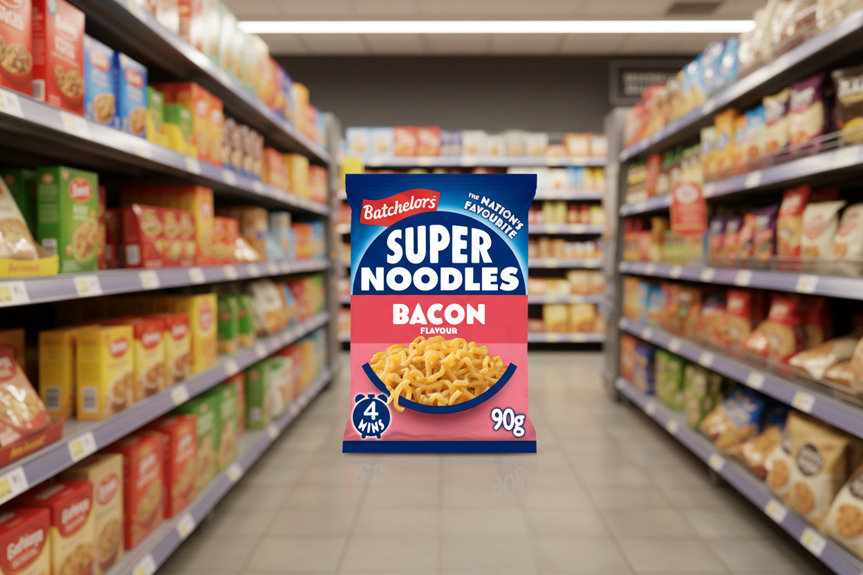 8 X Batch Super Noodles Bacon - 90Gm