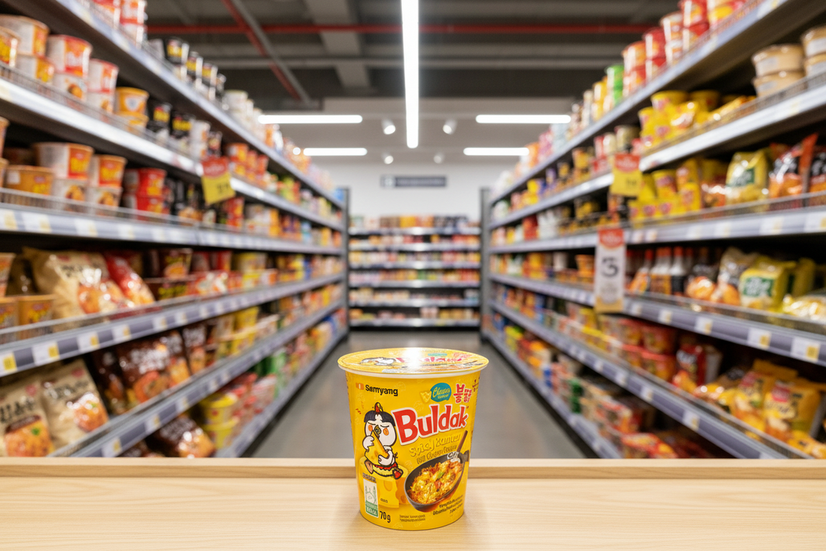 30 X Samyang Buldak Spicy Chicken Cheese Noodles Cup - 70G