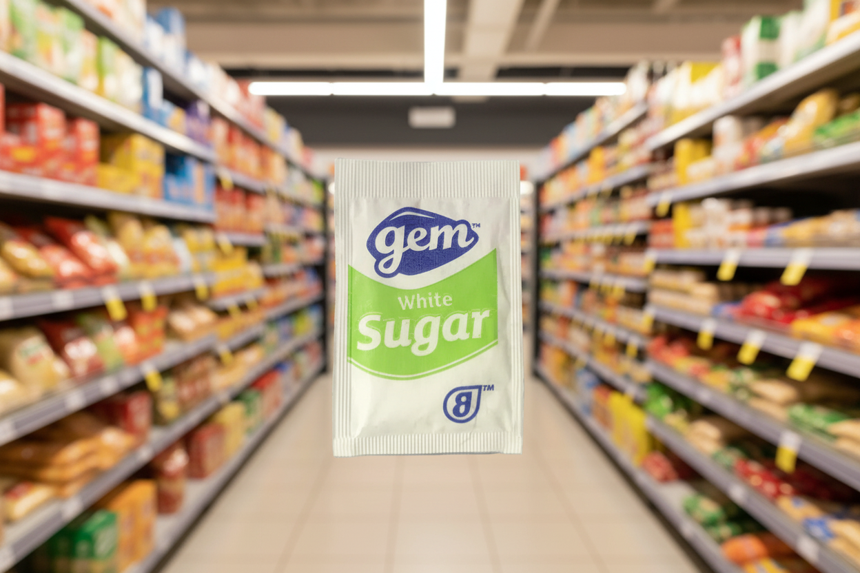 Gem Sugar White Sachets 2000 4Kg