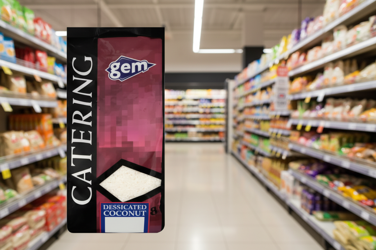 5 x Gem Catering Desiccated Coconut 1Kg