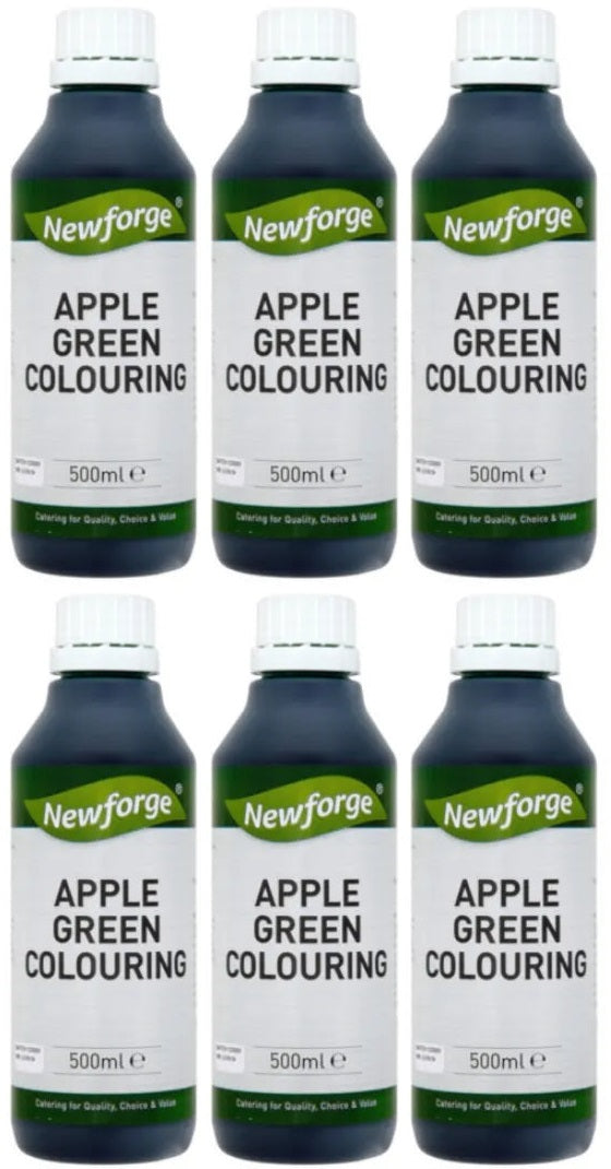 6 x Newforge Apple Green Colouring 500Ml