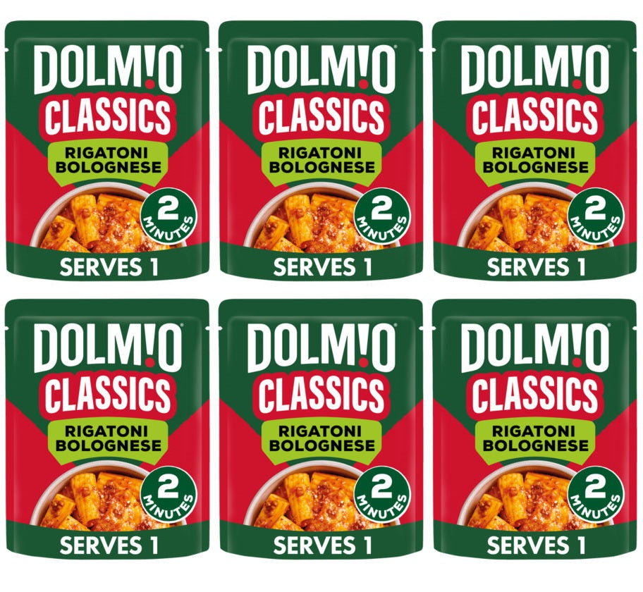 6 X Dolmio Classics Rigatoni Bolognese Ready Meal - 250G
