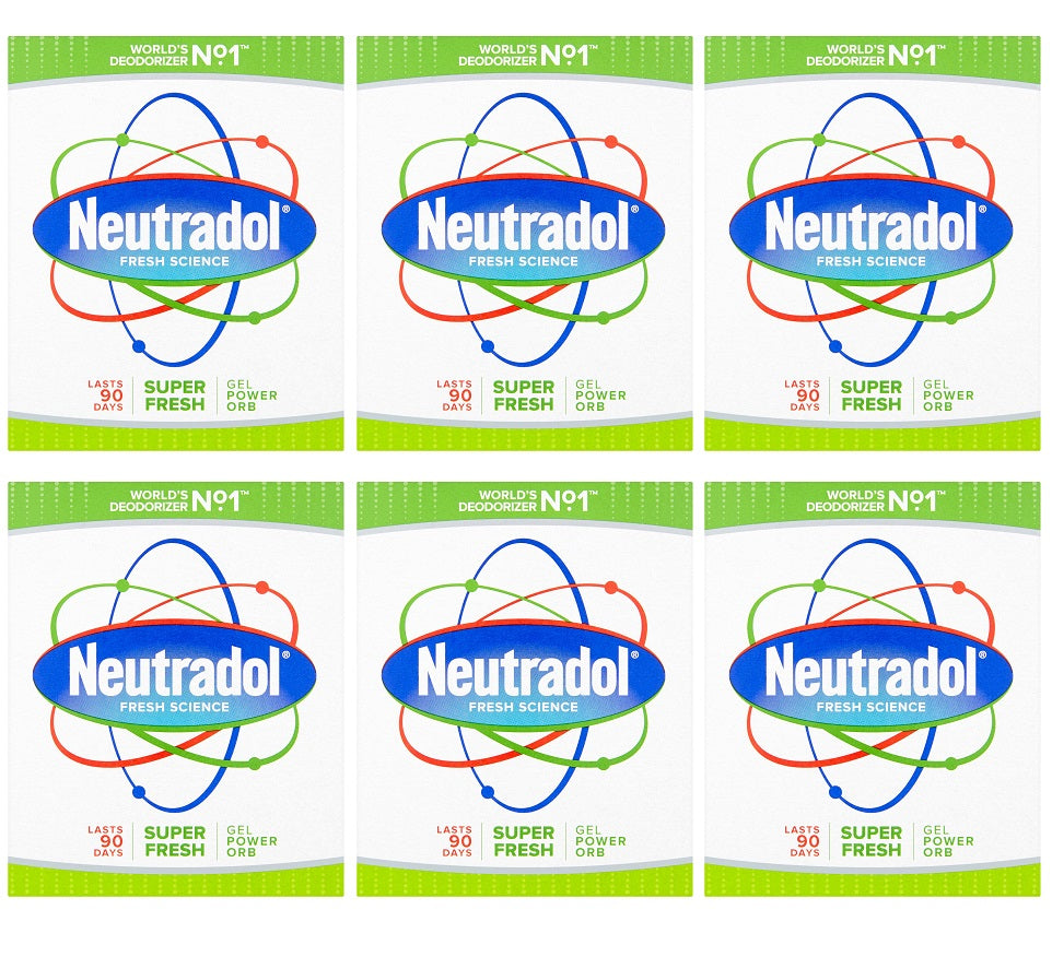 6 X Neutradol Gel Superfresh - 135Gm
