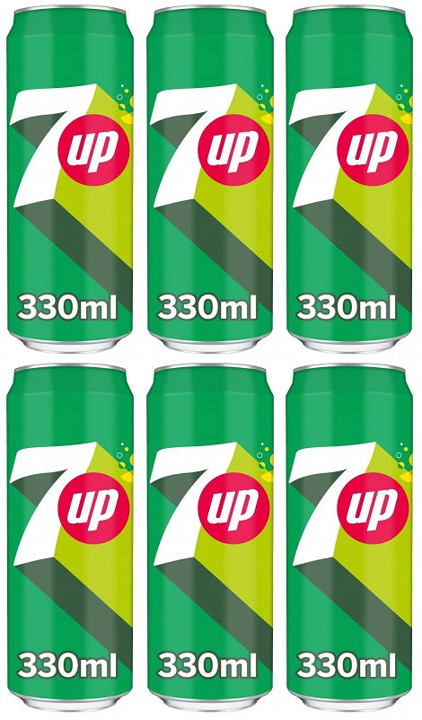 6 x 7Up Can 4 X 330Ml