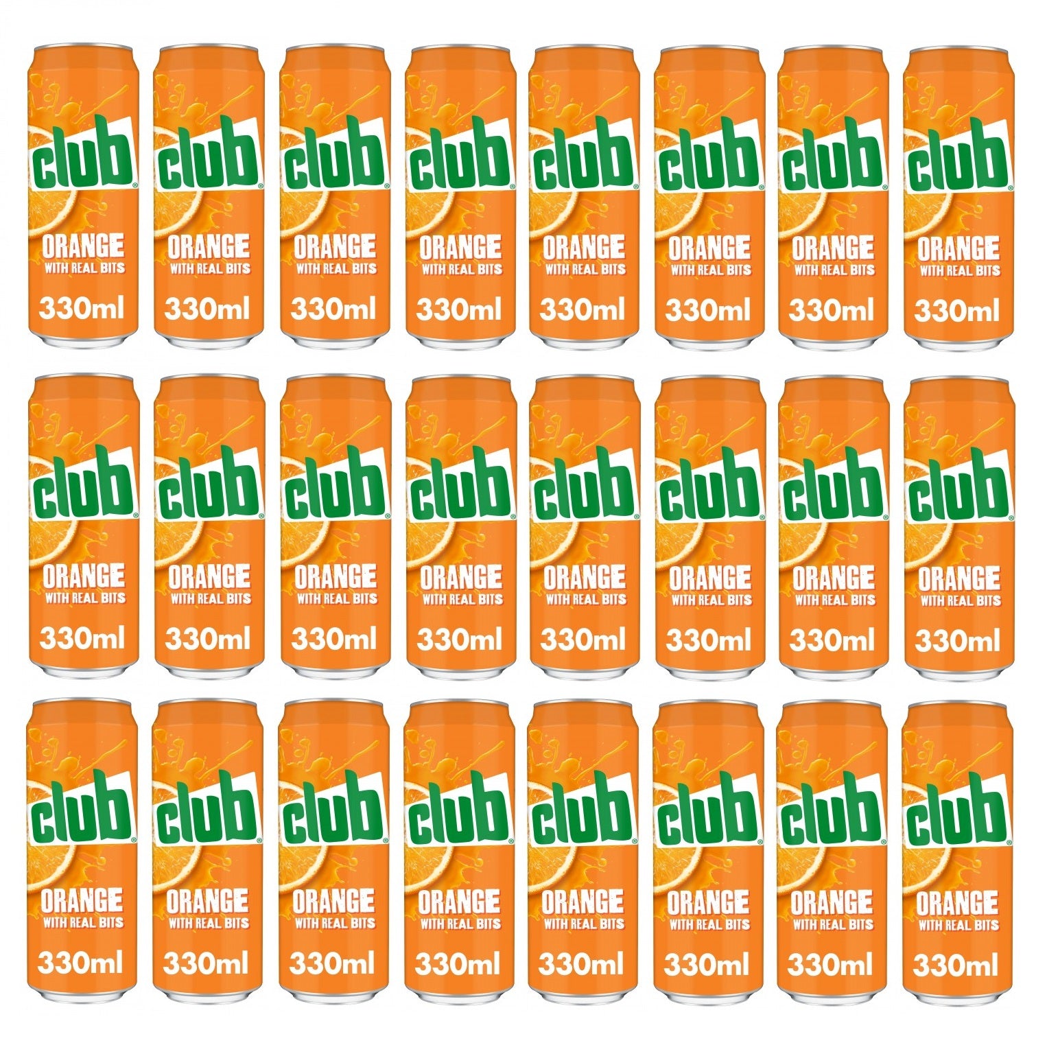 4 x Club Orange Cans 6X330Ml