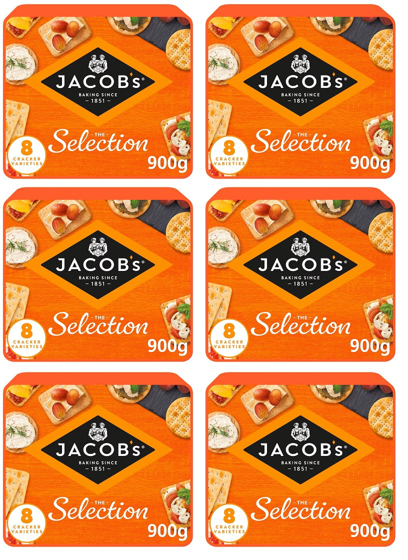 6 X Jacobs Biscuits For Cheese Tub - 900Gm