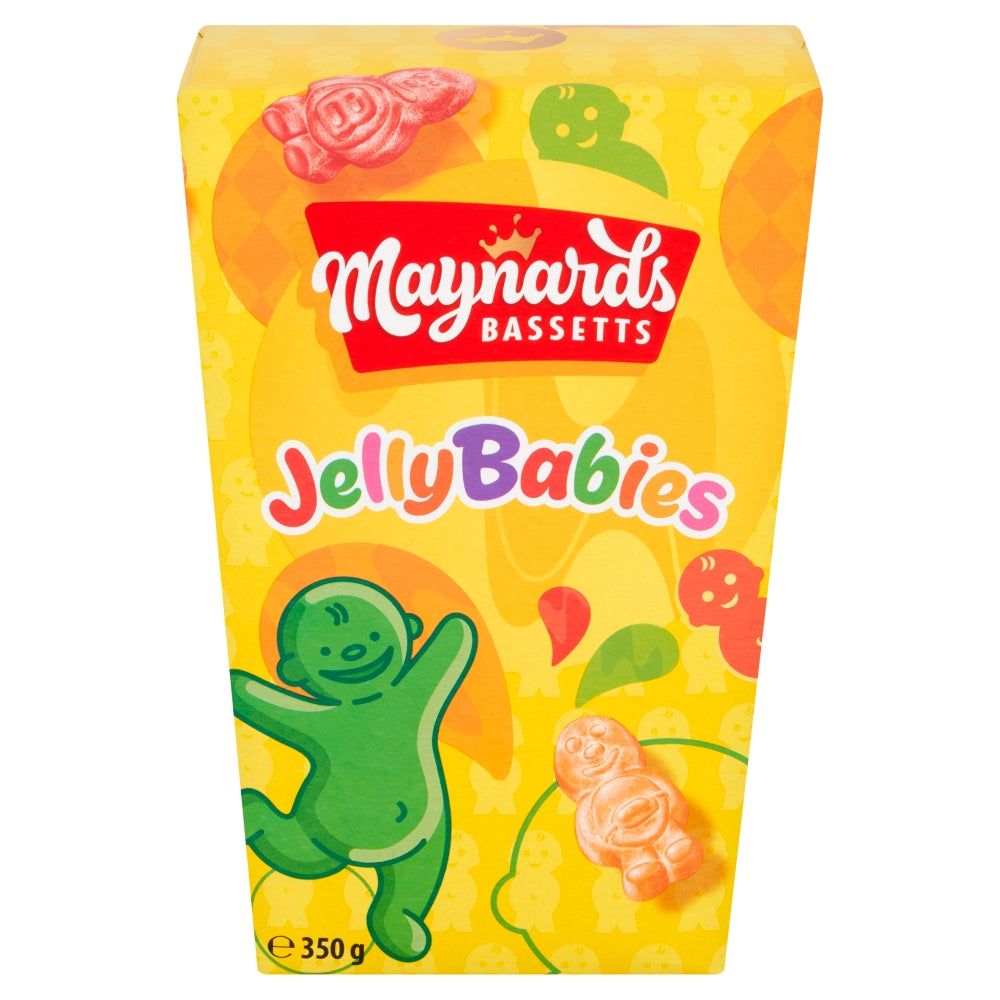 6 x Maynards Bassetts Jelly Babies Sweets Carton - 350GM