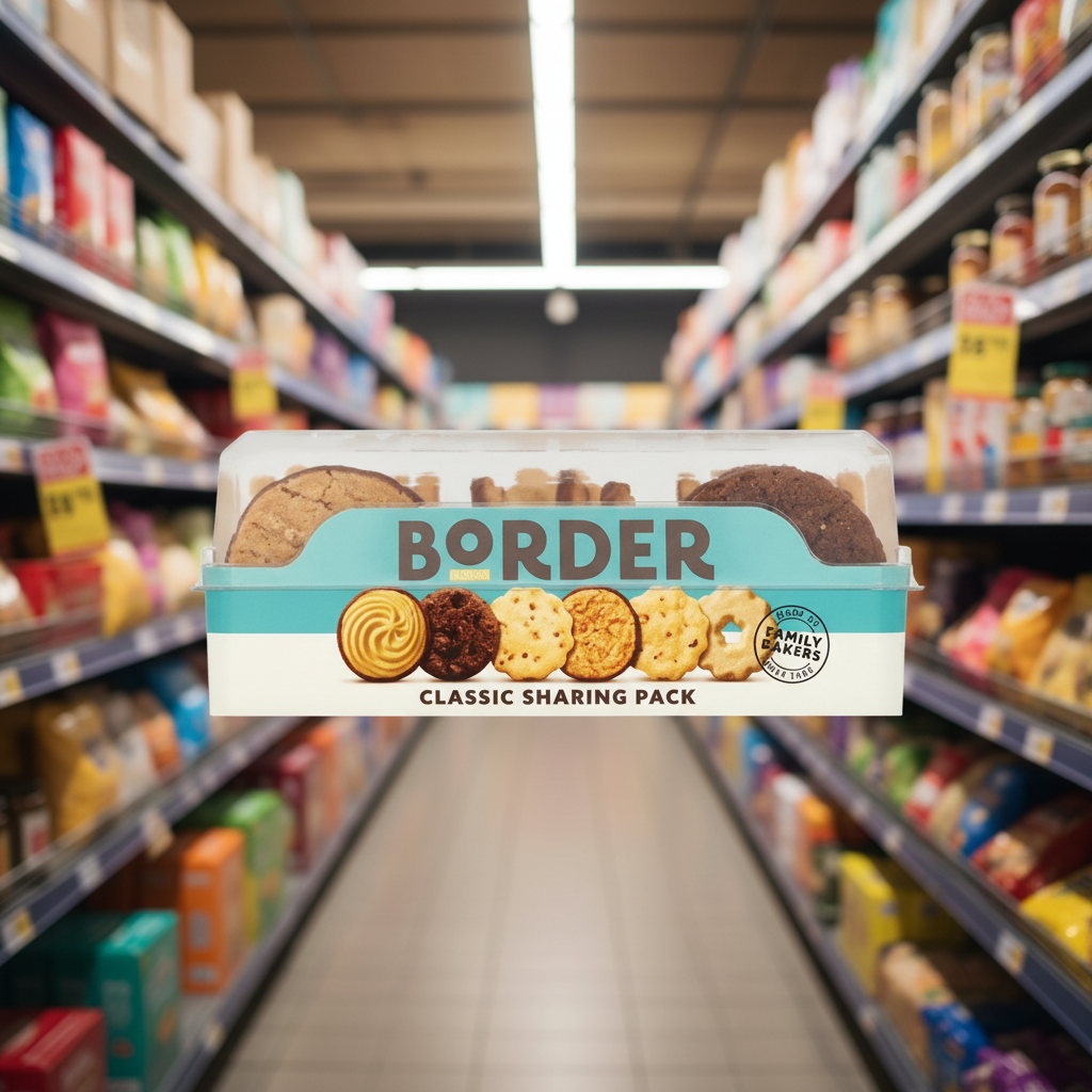 4 X Border Biscuits Classic Recipes Sharing Pack 400Gm