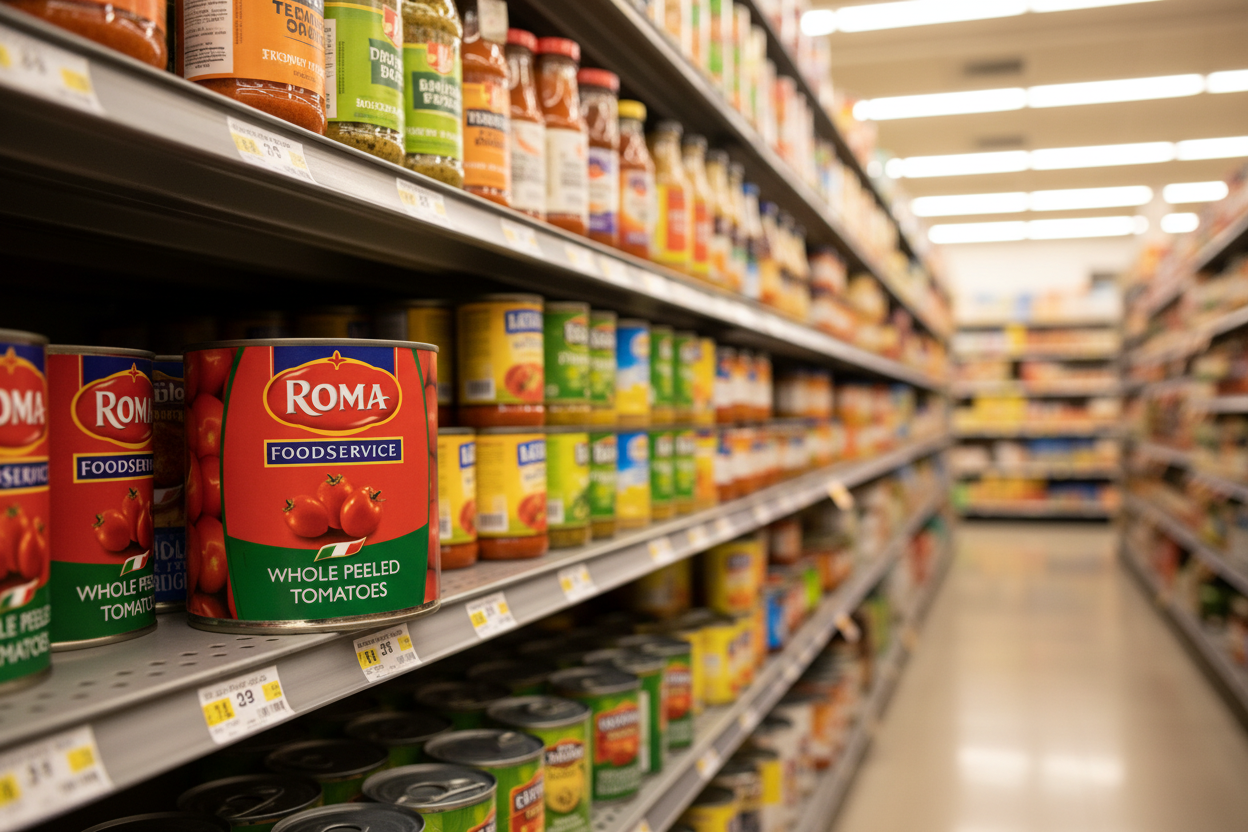 Roma Foodservice Whole Peeled Tomatoes 2.55Kg