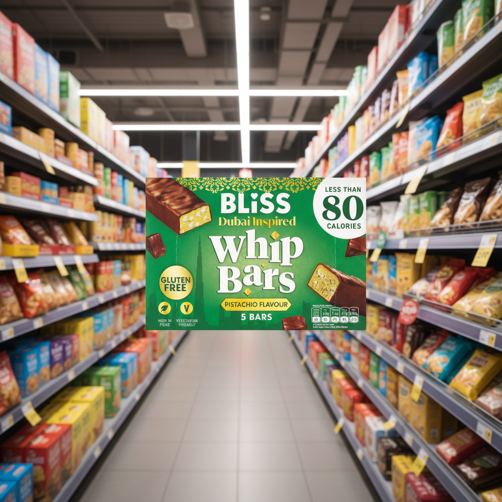12 X Bliss Dubai Inspired Whip Bars 5Pk - 5 X 20G