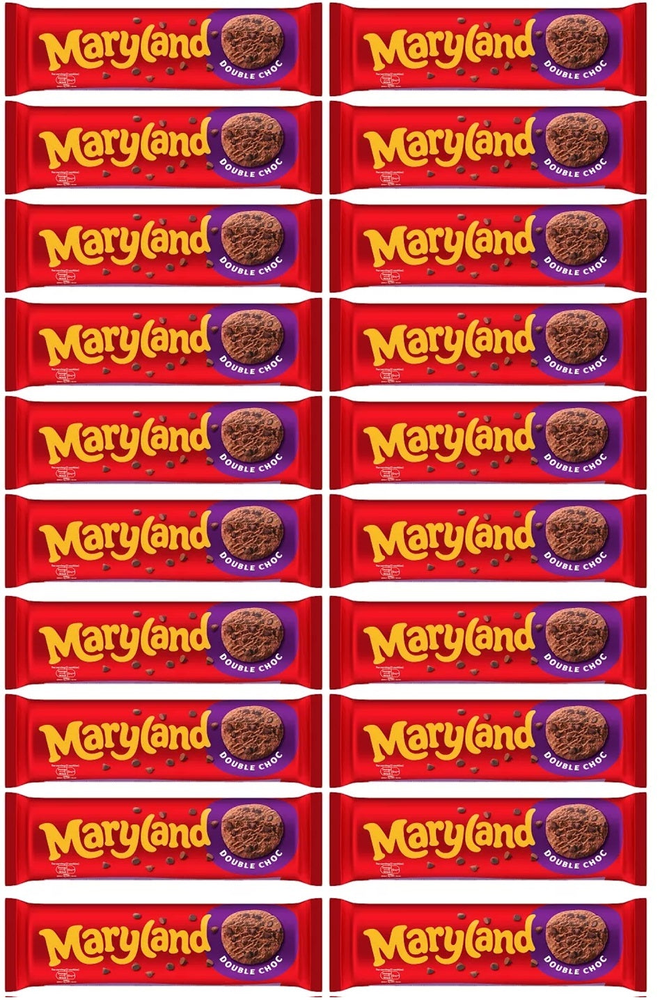 20 x Maryland Double Chocolate Chip - 200GM