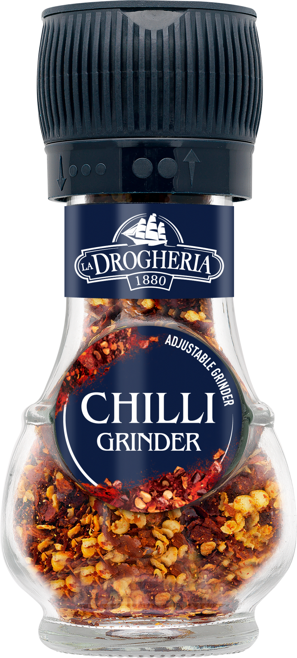 6 x La Drogheria Chilli Flakes Grinder - 25GM
