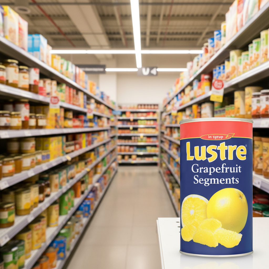 Lustre Grapefruit Segments In Syrup 1.25Kg