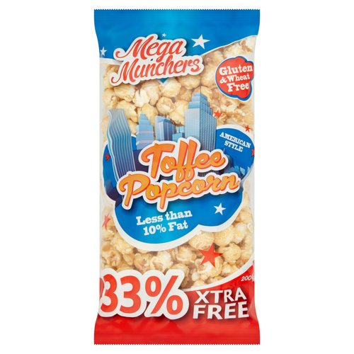 21 x Mega Munchers Toffee Popcorn 200G