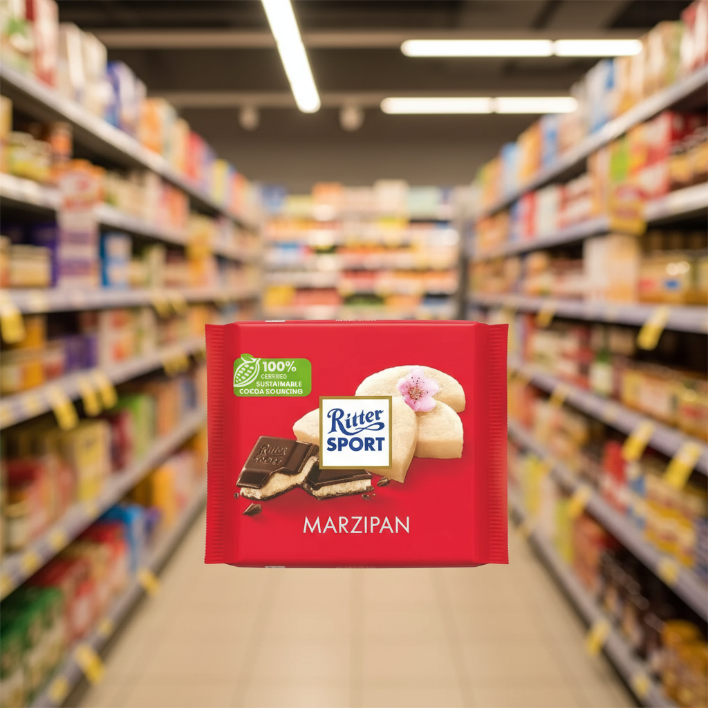 12 x Ritter Sport Colourful Variety Marzipan 100G