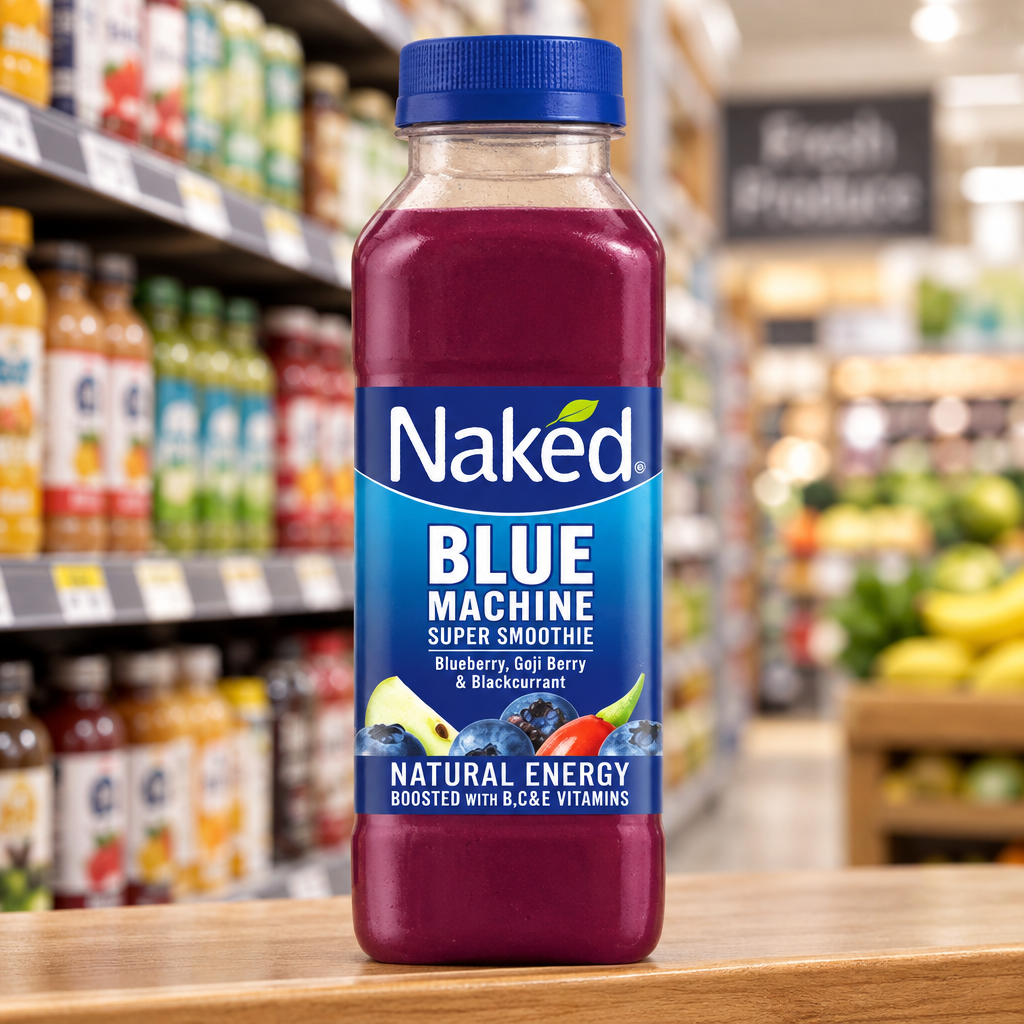9 x Naked Blue Machine Blueberry Smoothie 300Ml