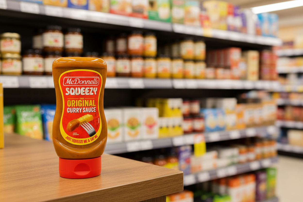 12 x Mcdonnells Squeezy The Original Curry Sauce 350G