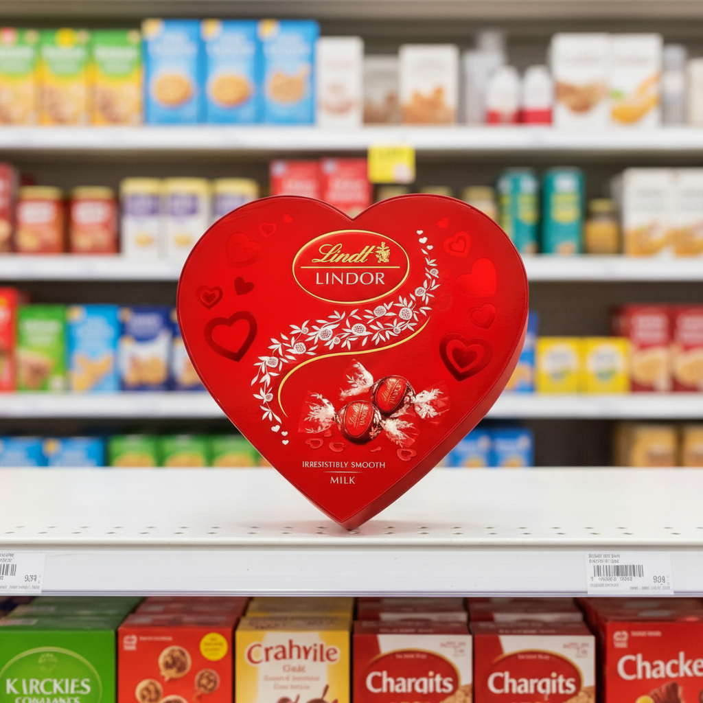 8 x Lindt Lindor Milk Chocolate Truffles Heart Gift Box 200G