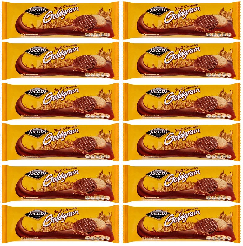 12 x Jacobs Goldgrain Milk Chocolate 240G