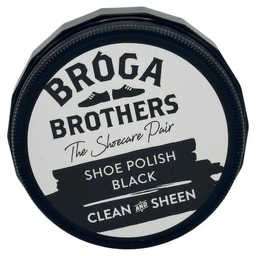 12 x Broga Brothers Black Shoe Polish Wax