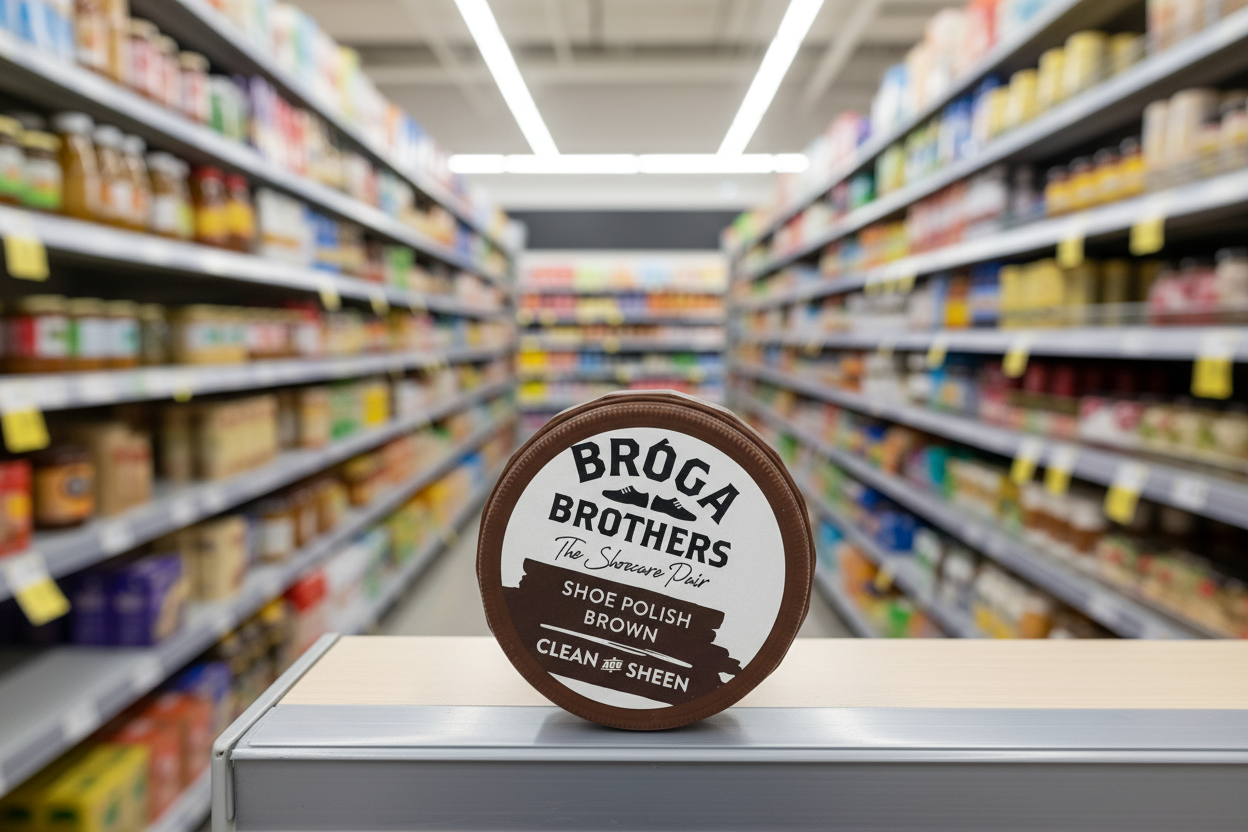 12 x Broga Brothers Brown Shoe Polish Wax