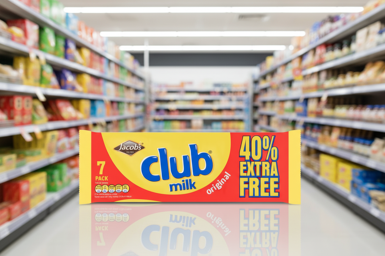 40 x Jacob's Club Milk Original 7 X 22G (154G)