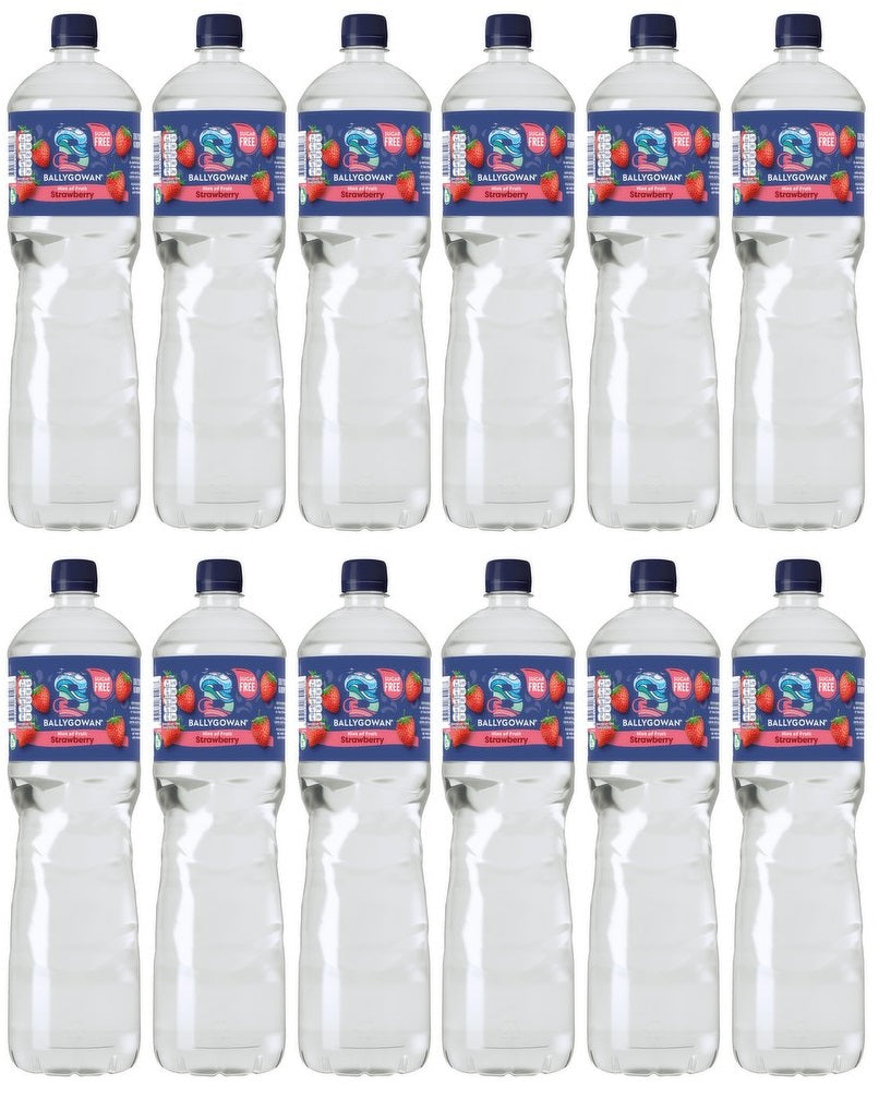 12 x Ballygowan Hint Of Fruit Strawberry 1.5L