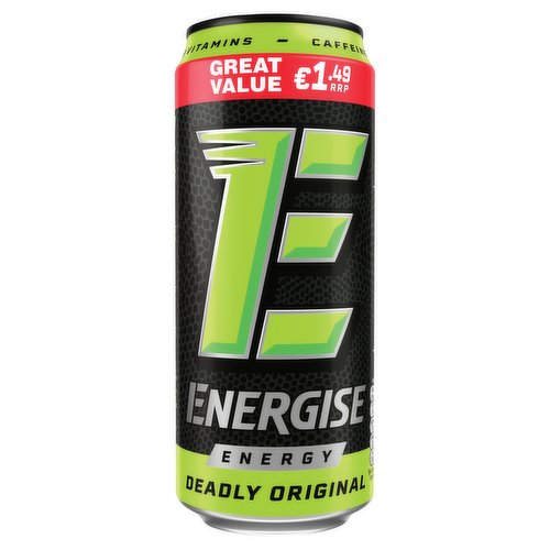 12 x Energise Energy Deadly Original 500Ml