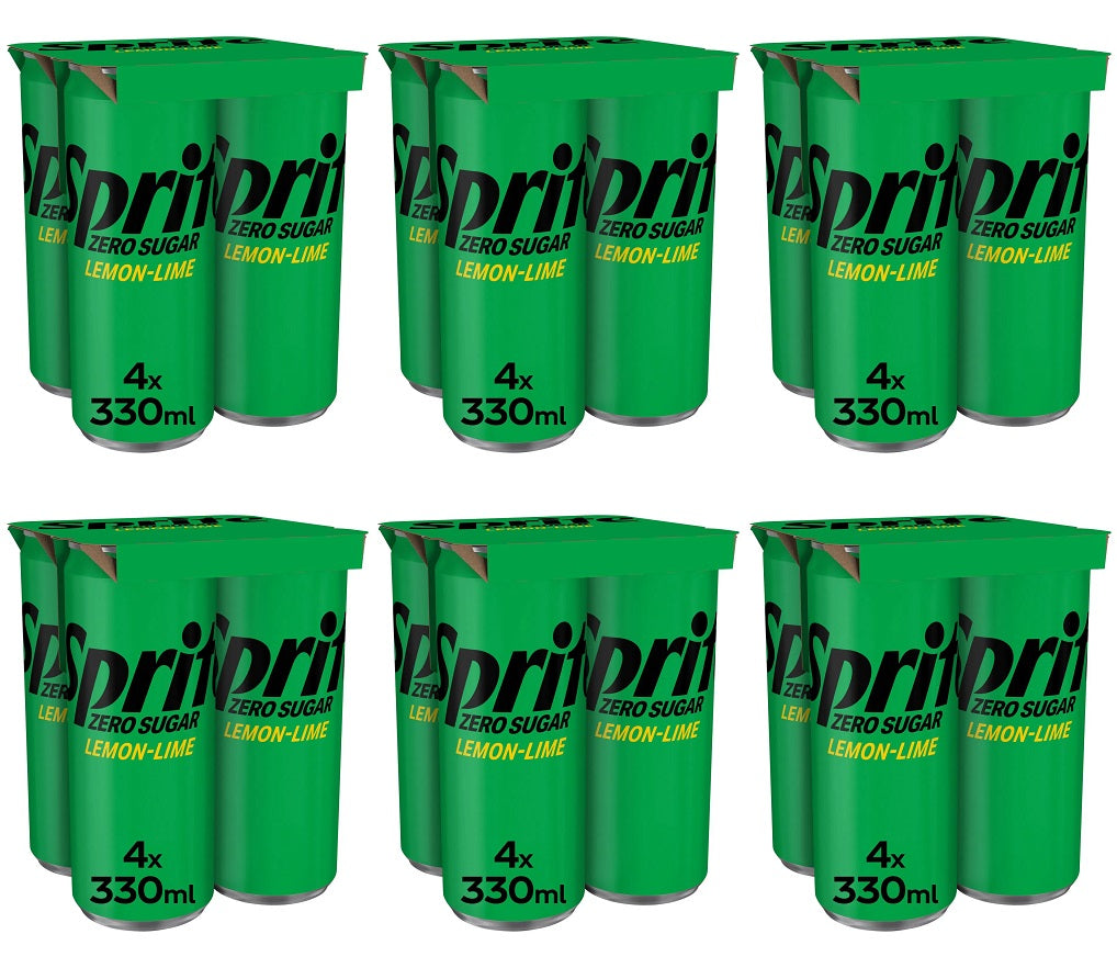 6 x Sprite Lemon-Lime No Sugar 4 X 330Ml