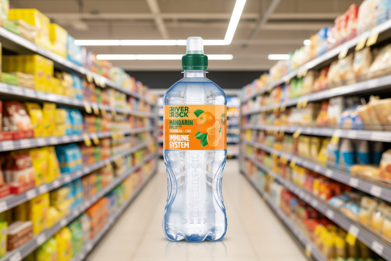 15 x Deep Riverrock Mandarin Still Water Drink 750Ml