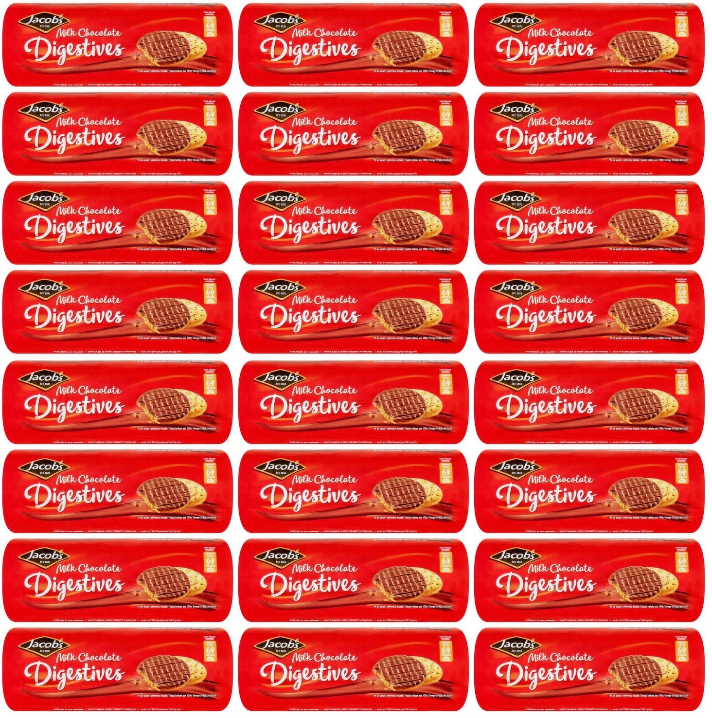 24 x Jacob's Milk Chocolate Digestives 300G