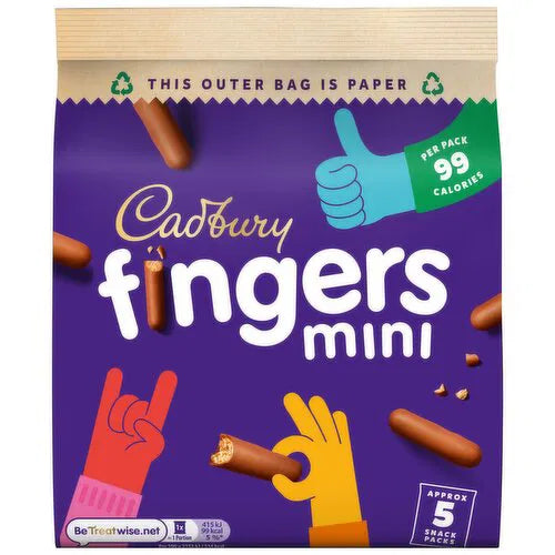 8 x Cadbury Fingers Biscuits 96.5G