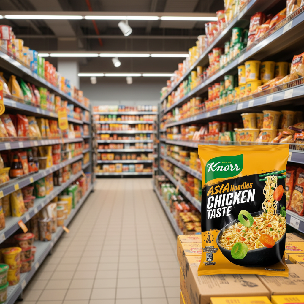 11 x Knorr Chicken Taste Asia Noodles 70G