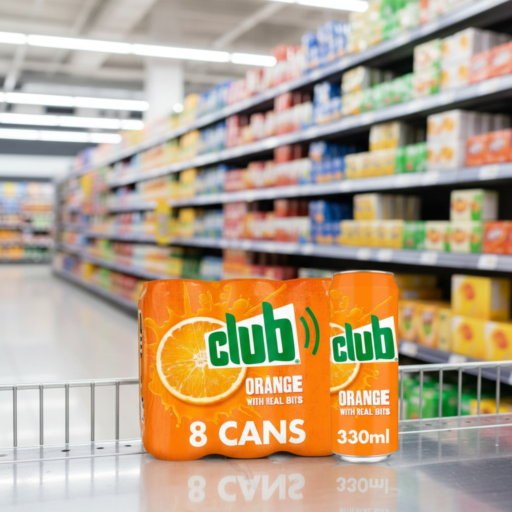 4 x Club Orange Can 8 X 330Ml