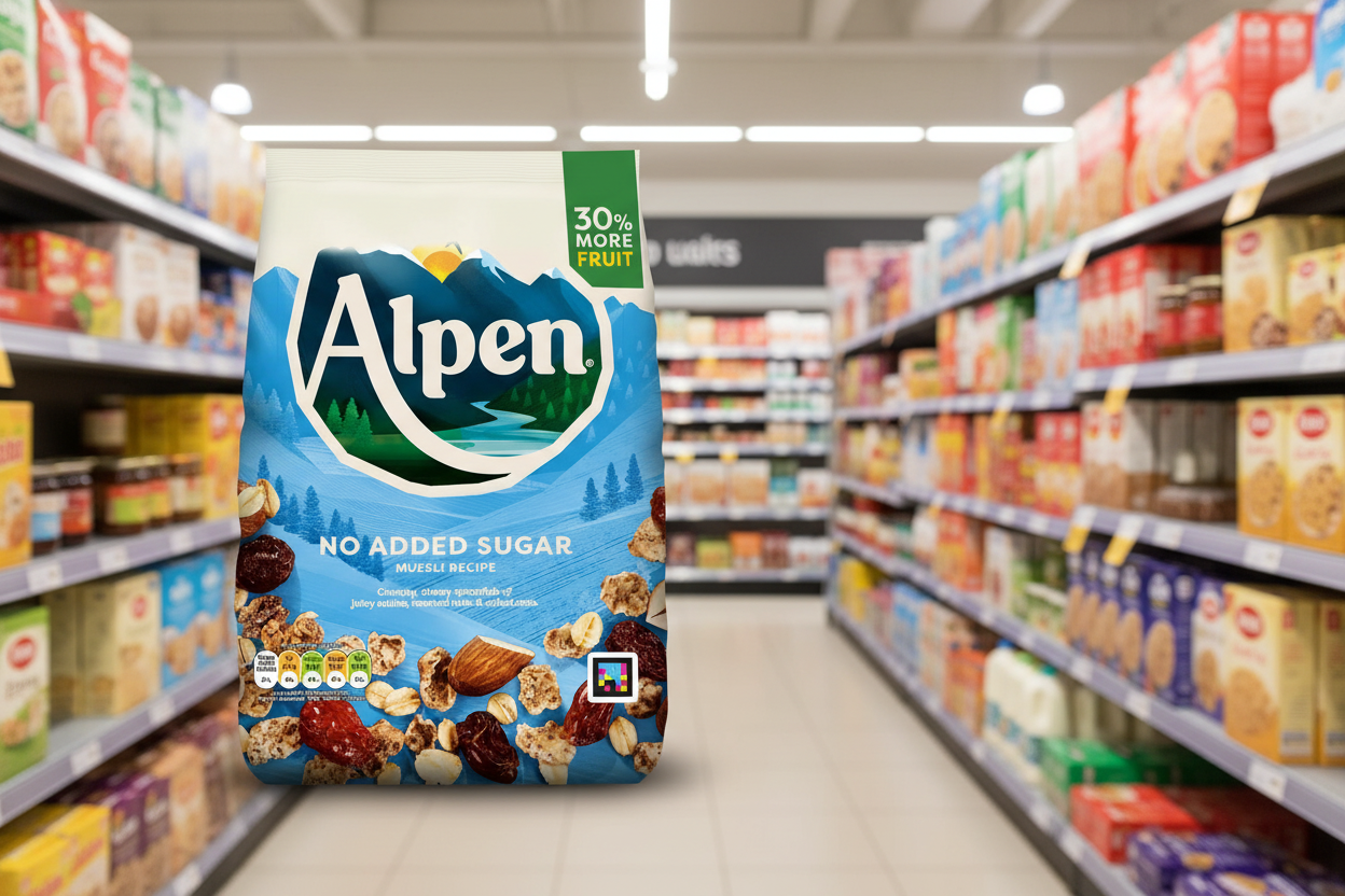 6 x Alpen No Added Sugar Muesli Recipe 950G