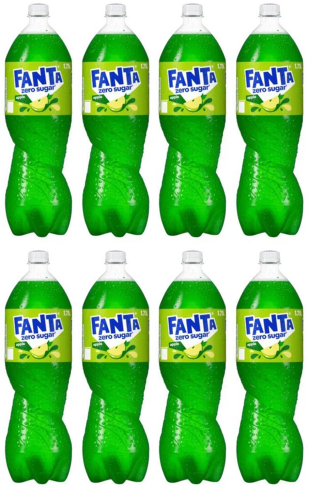 8 x Fanta Apple Zero Sugar 1.75L