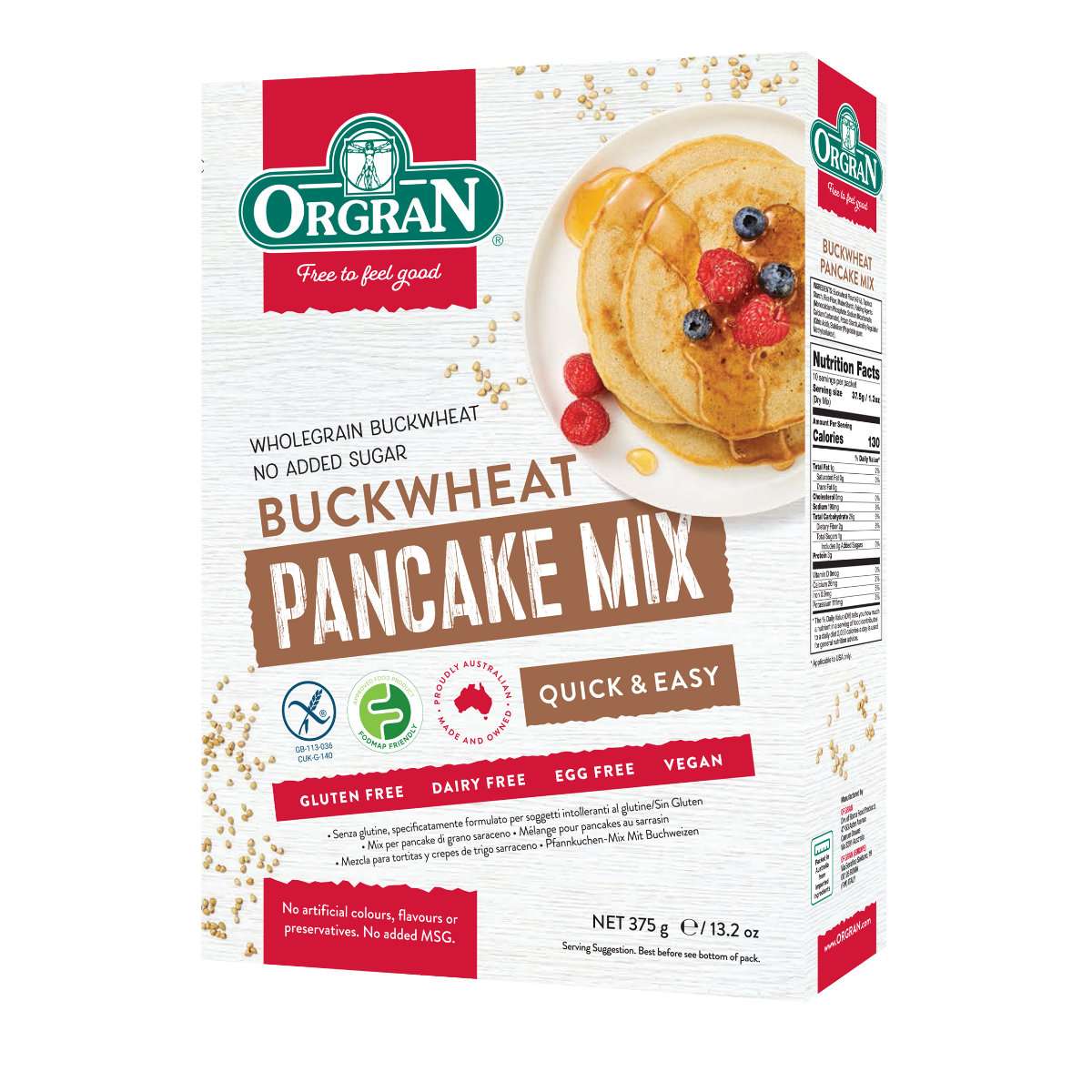 Orgran Pancake Mix - Buckwheat - 375g