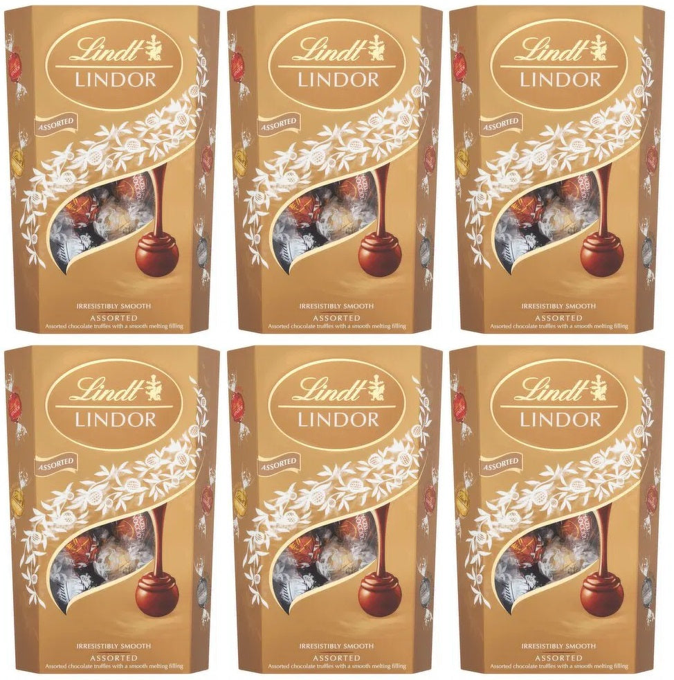6 x Lindt Lindor Assorted Chocolate Truffles Box 337G