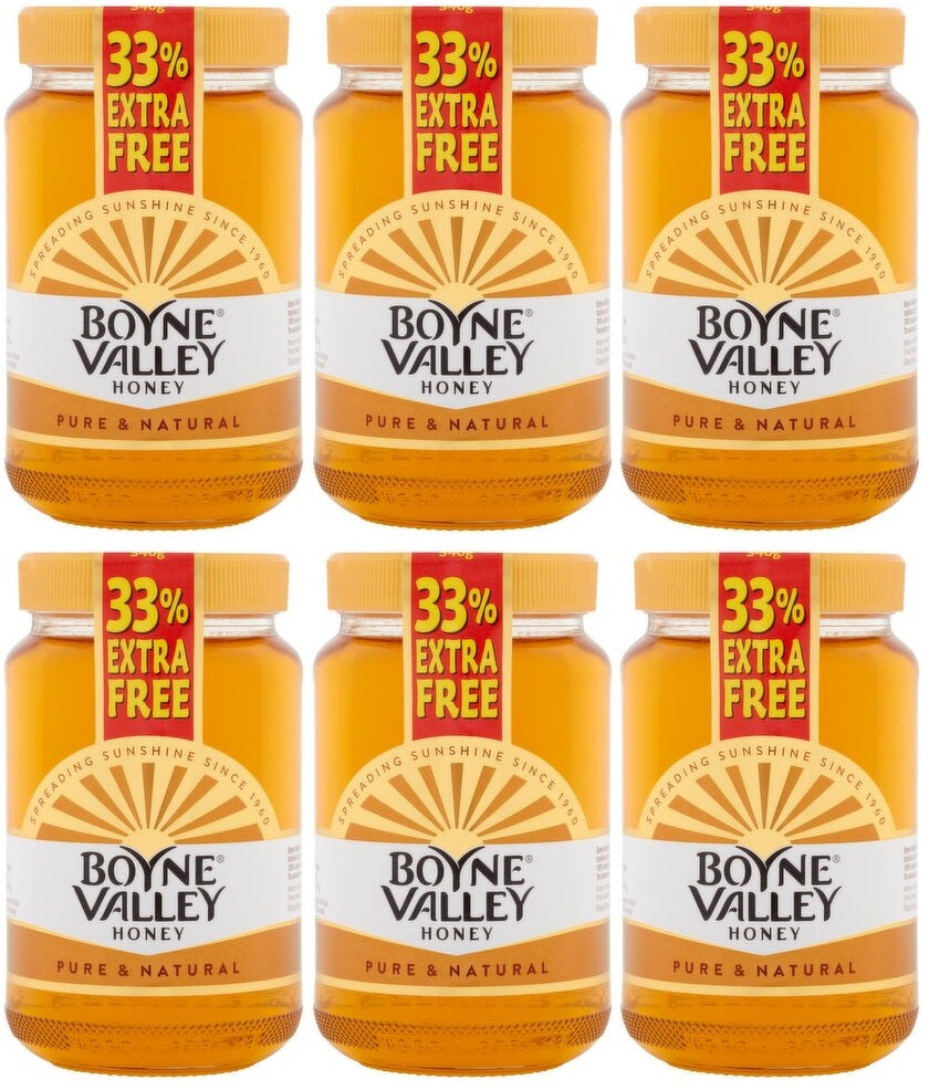 6 x Boyne Valley Honey 340G + 33% Extra Free