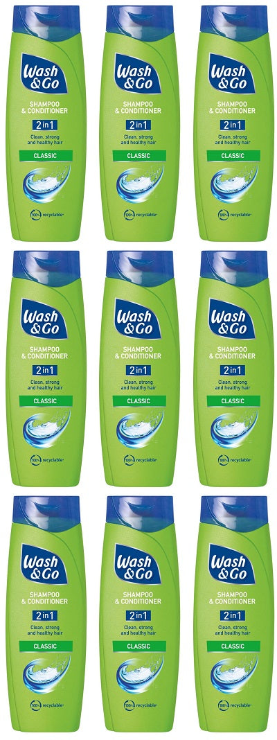 9 x Wash & Go Classic - 200ML