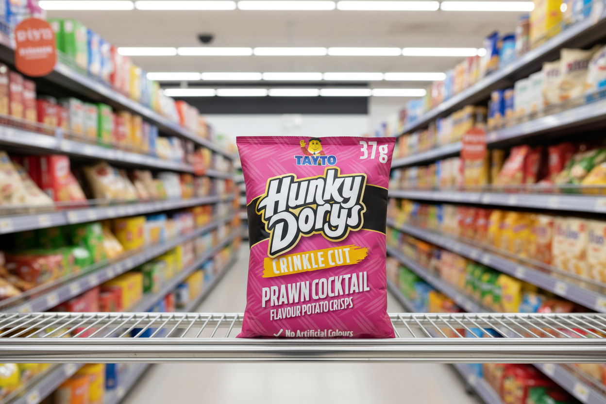 50 x Hunky Dorys Prawn Cocktail 37G