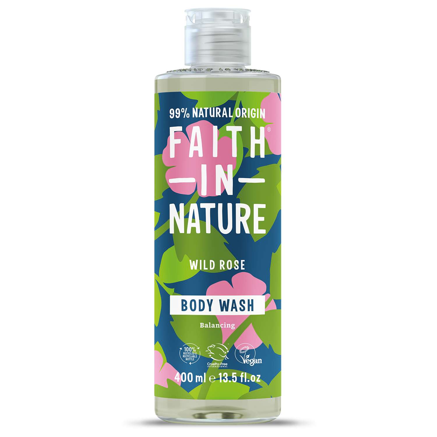 Faith In Nature Wild Rose Body Wash - 400ml