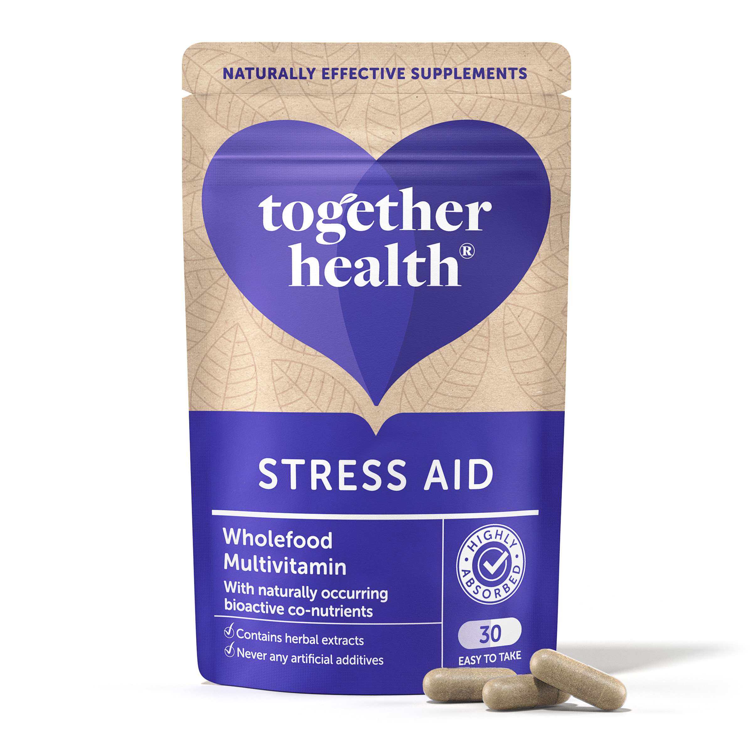 Together Health Stress Aid Vit & Herbal Complex - 30caps