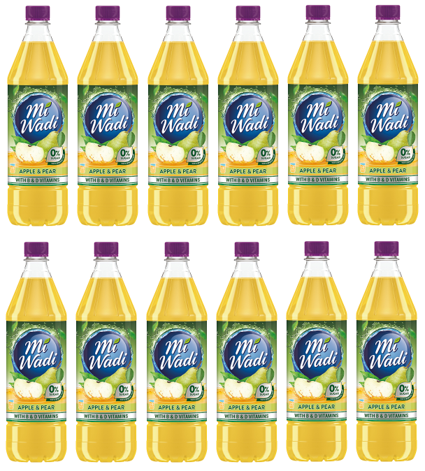 12 x Mi Wadi Zero 0% Apple & Pear 1L